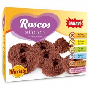 HARISIN ROSCOS DE CACAO SIN AZUCAR 150 gr.