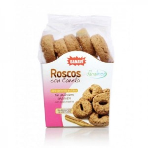 Roscos con canela sin azúcares 200 gr.