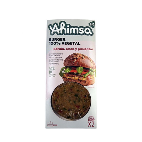 HAMBURGUESA VEGETAL SETAS Y PIMIENTOS BIO 160 Grs.