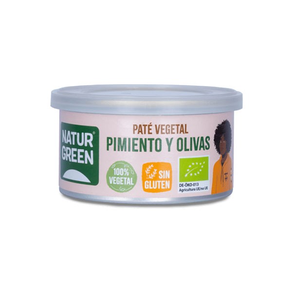 Paté de pimiento y olivas negras bio 125 gr