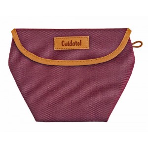 Funda para mascarilla "Cuidate" adulto Burdeos