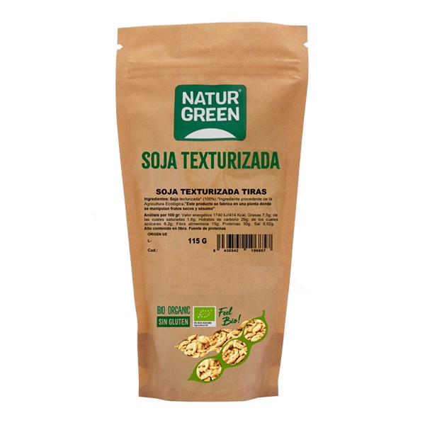 Soja texturizada tiras bio 115gr