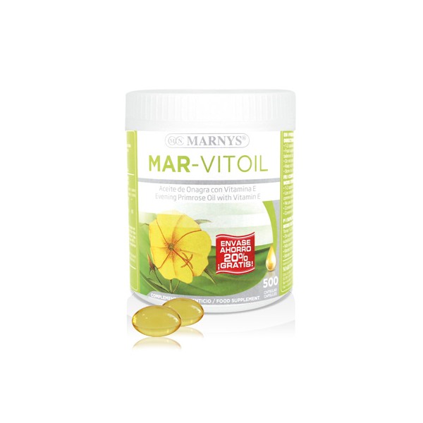 Mar-Vitoil aceite de onagra 500 perlas de 600 mg