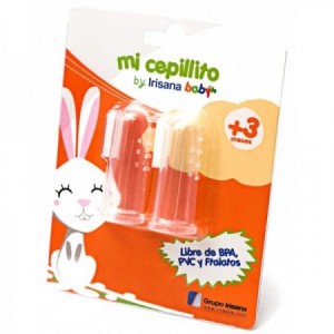 Cepillo dental de silicona para bebé "Mi cepillito"