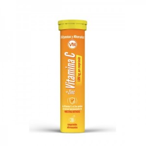 Vitamina C + Zinc 20 comprimidos efervescentes