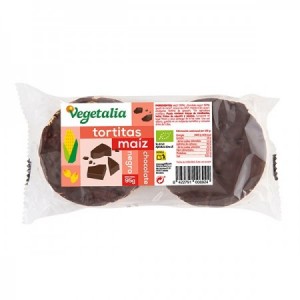 Tortitas de maíz con chocolate negro Bio