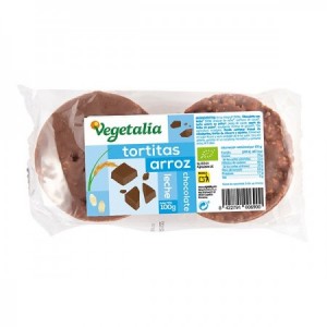 Tortitas de arroz con chocolate con leche bio 100gr