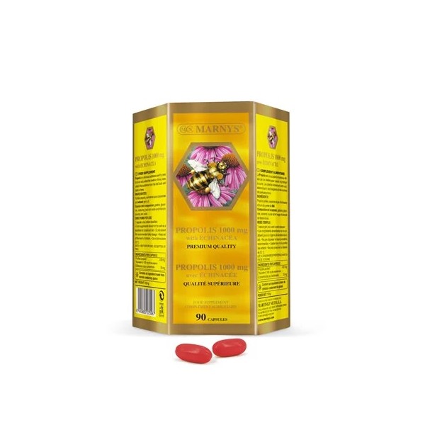 Propóleo con Equinácea 1000 mg. 90 perlas Envase ahorro