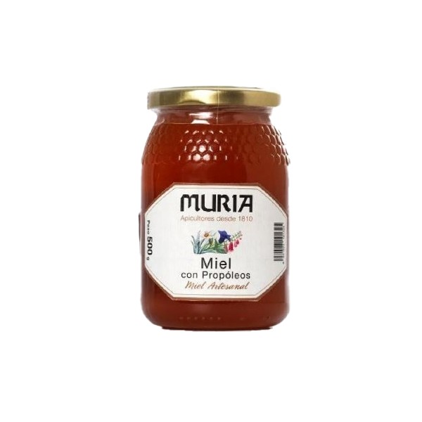 Miel artesanal con propóleos 500gr
