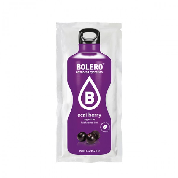 Bebida instantánea sabor bayas de açai sobre 9gr