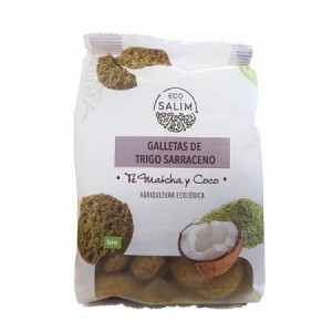 Galletas de trigo sarraceno, matcha y coco 130gr