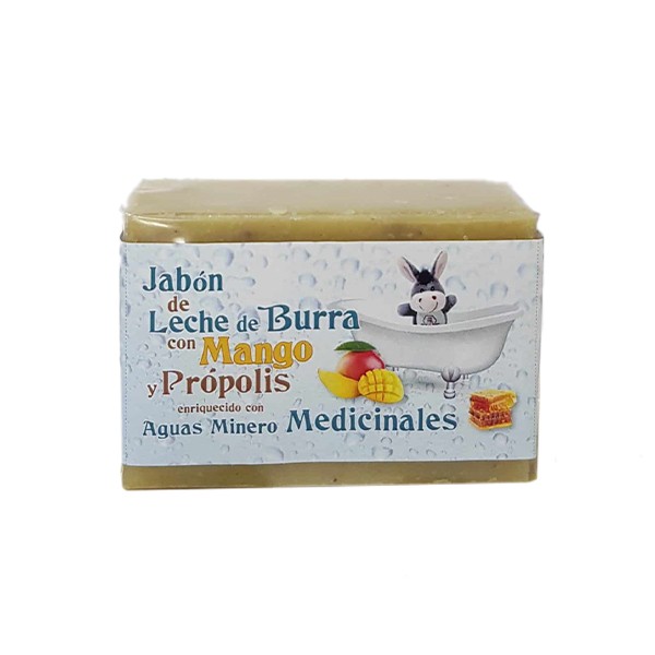 Jabon artesano de rosa mosqueta y leche de burra 100gr