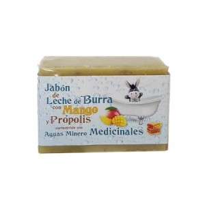 Jabon artesano de rosa mosqueta y leche de burra 100gr