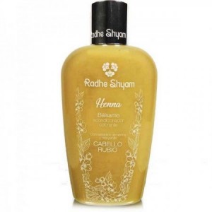 Bálsamo acondicionador a la henna color rubio