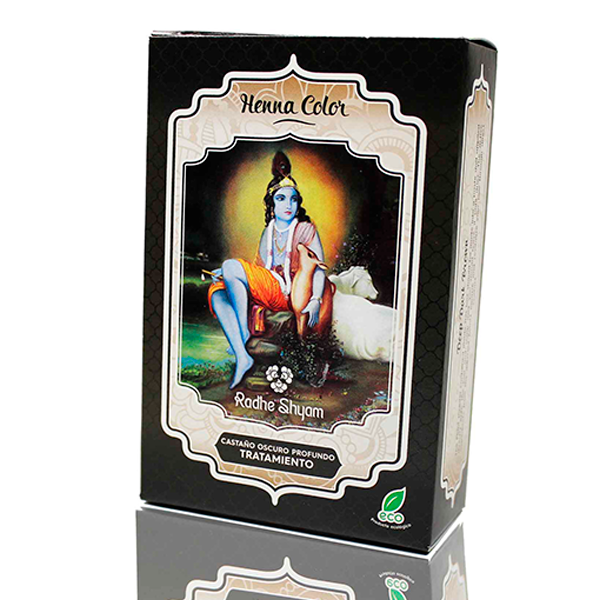 Henna en polvo Castaño Oscuro profundo tratamiento