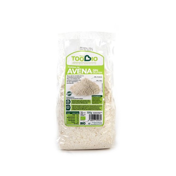 Harina de avena sin gluten bio 500 grs.
