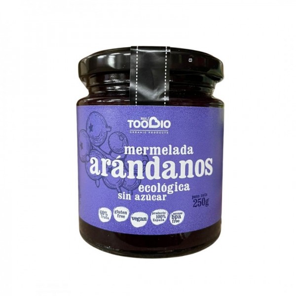Mermelada extra de arándano sin azúcar bio 250gr