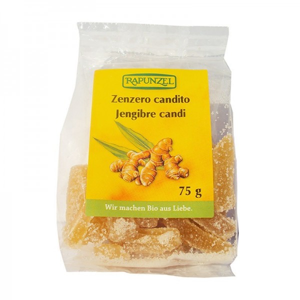 Caramelos de jenbibre confitado bio 75g