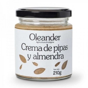 Crema de pipas y almendras tostadas con sal bio 210gr