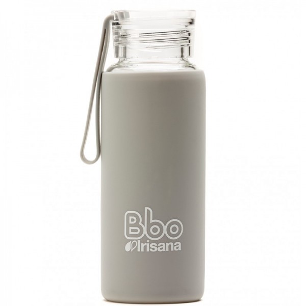 BOTELLA BOROSILICATO FUNDA SILICONA 330Ml. - GRIS