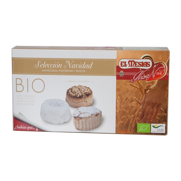 Selección de mantecados navidad bio 120 gr.