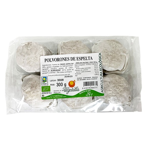 Polvorones de espelta bio 300gr