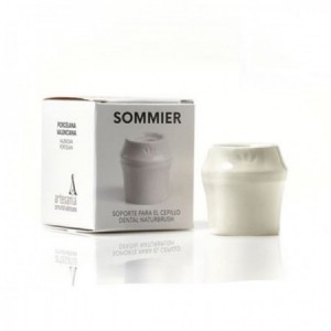 Soporte blanco para cepillo dental