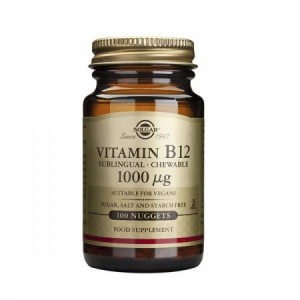 VITAMINA B12 1000 µg. (CIANOCOBALAMINA) 100 COMPRIMIDOS MASTICABLES