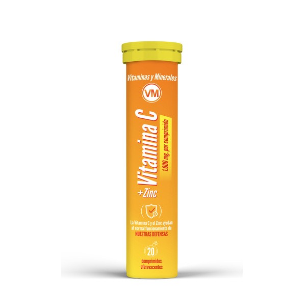 Vitamina C + Zinc 20 comprimidos efervescentes