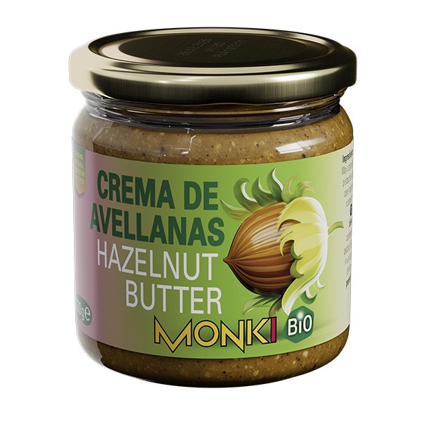 Crema de avellanas tostadas Bio 330grs.
