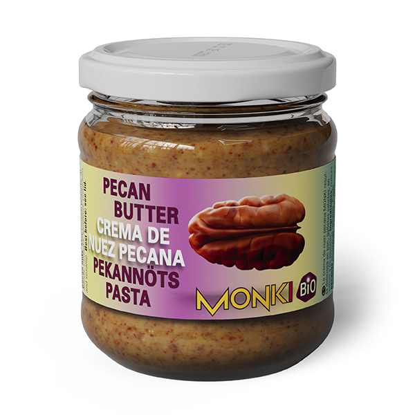 MONKI-CREMA DE NUEZ PECANA SIN SAL 175 Grs.