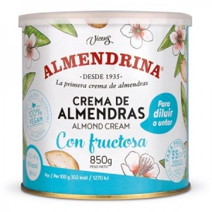 Crema de almendras con fructosa