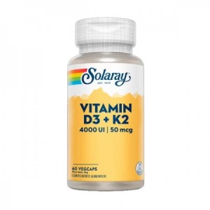 VITAMINA D3+K2 (MK7) 60 Caps.