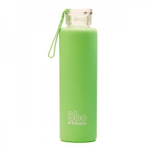 BOTELLA BOROSILICATO FUNDA SILICONA 550 Ml. - VERDE