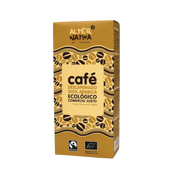 Café Descafeinado molido Bio 250 gr