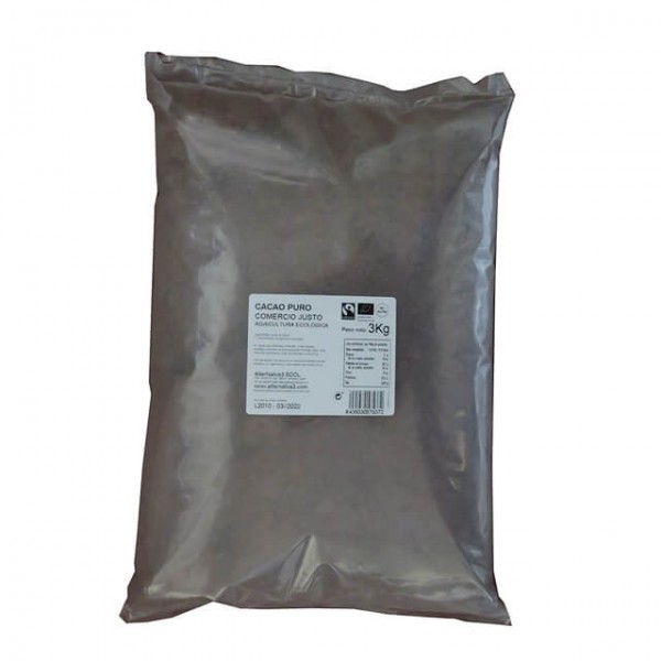 Cacao puro desgrasado ecológico 3Kg