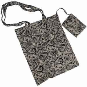 Bolsa de algodón Kalamkari Aqua Nirvana 40x40 cm