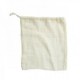 Bolsa de malla reutilizable de algodón 25x30cm