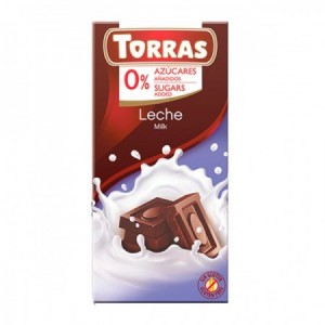 Chocolate con leche sin azúcares añadidos 75gr