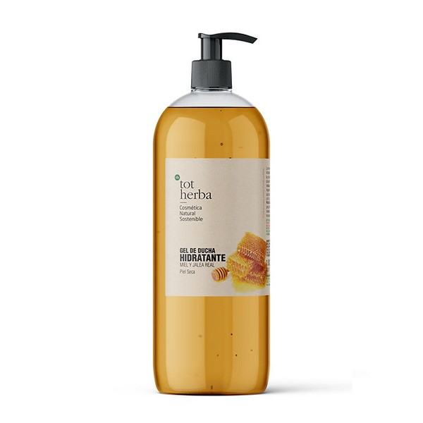 Gel de baño hidratante de miel y jalea para piel seca 1L