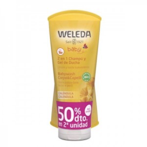 Champú y gel de caléndula para bebé 200ml - Pack 2ª unidad al 50%