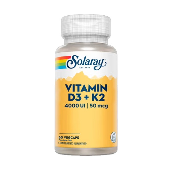 VITAMINA D3+K2 (MK7) 60 Caps.