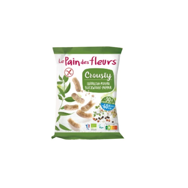 Ganchito crousty trigo sarraceno y pimienta bio 75gr