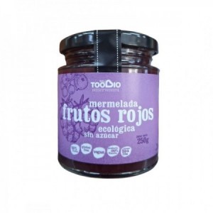 Mermelada extra de frutos rojos sin azúcar bio 250gr