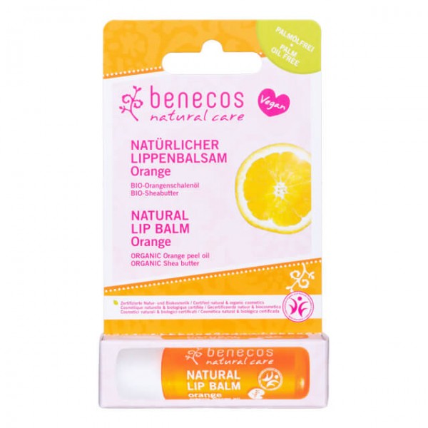 BALSAMO LABIAL NATURAL VEGANO - NARANJA