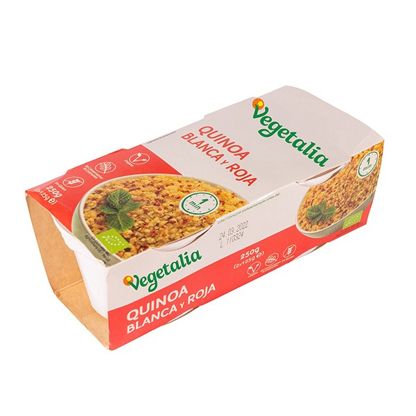 Vasitos de quinoa blanca y roja Bio 2x125gr.